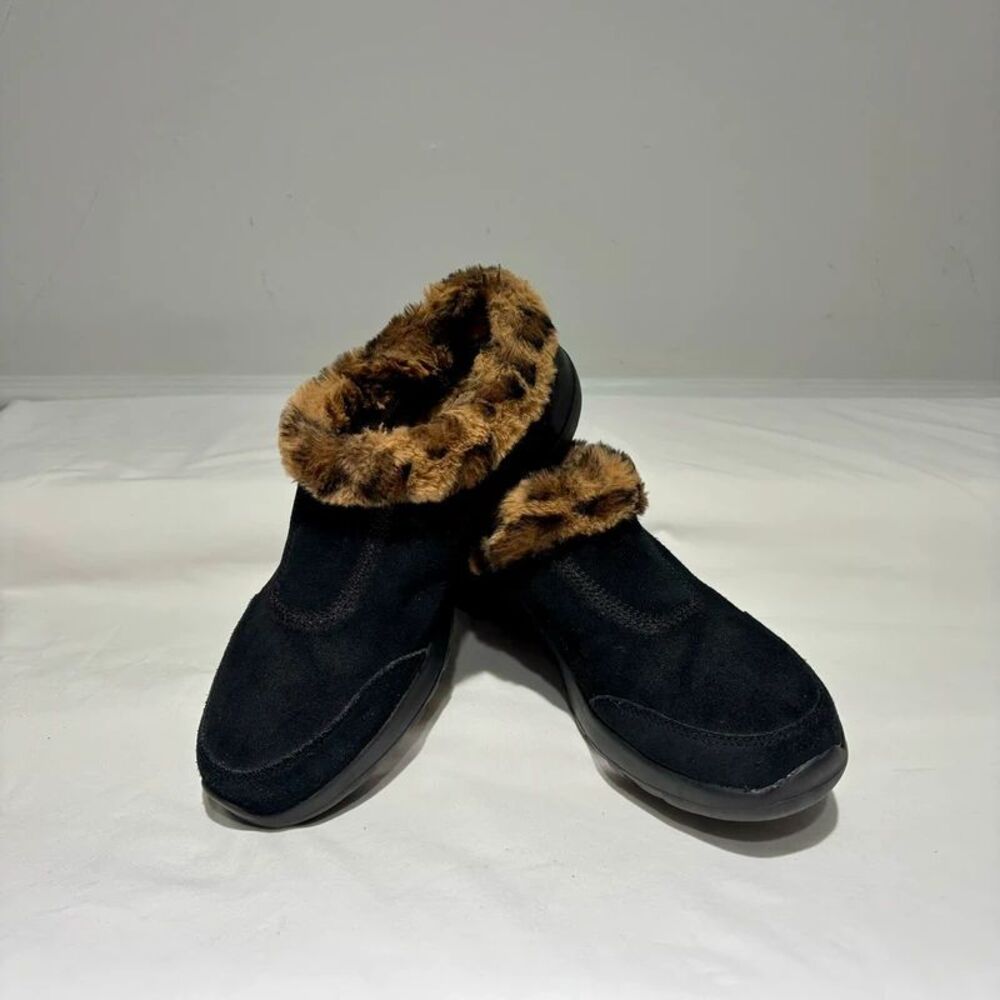 Skechers Goga Mat Faux Fur Mules  Size 8.5